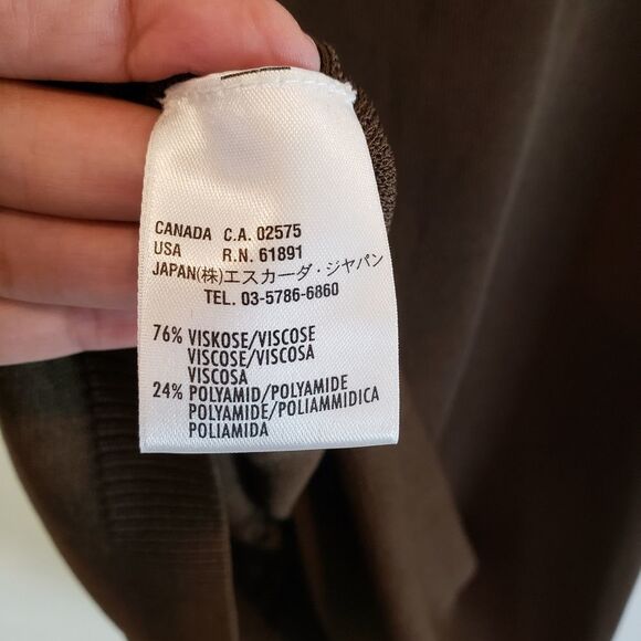 Escada Brown Knit Shell Size 42 - Picture 8 of 14